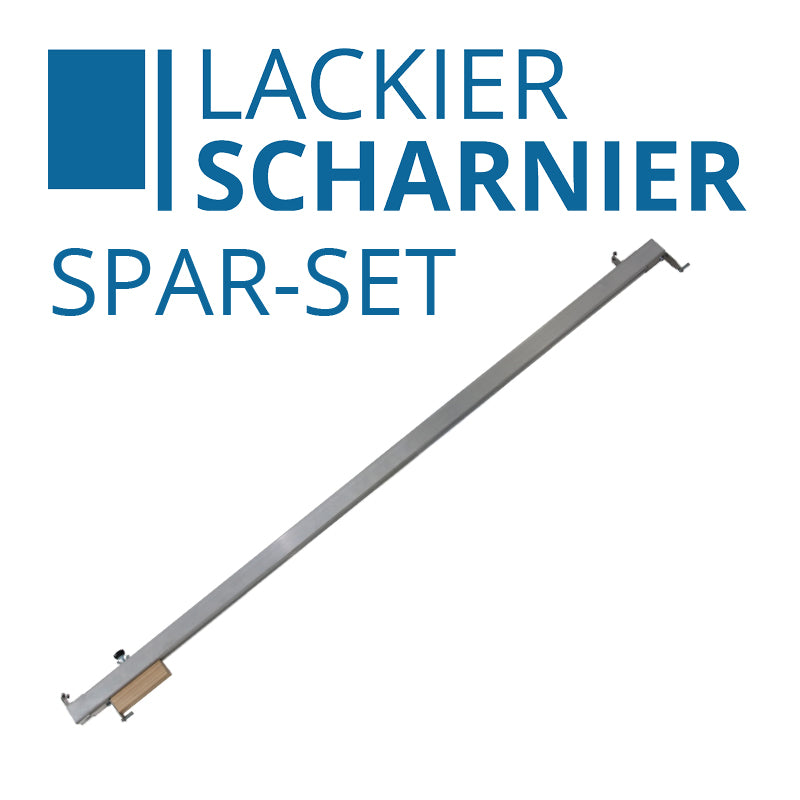 Spar-Set (-10%): Lackierscharnier inkl. Winkelkonsole u. Wandhalterung